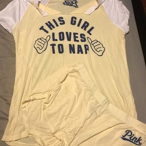 VS sleep tee & shortie set